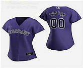 Women Customized Colorado Rockies 2020 Purple Alternate Nike Jersey